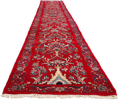 3 x 20 - Red Antique Sarouk Rug - 61499