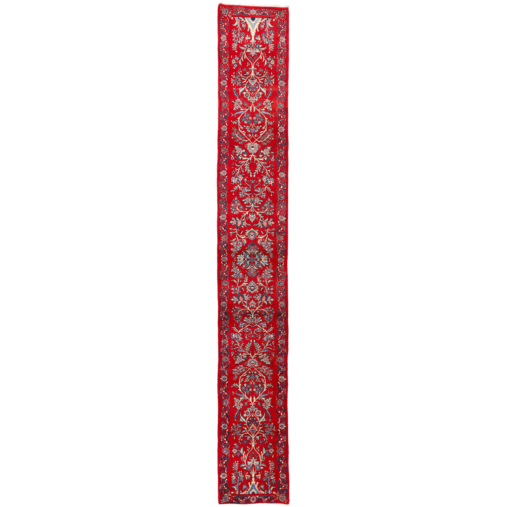 3 x 20 - Red Antique Sarouk Rug - 61499