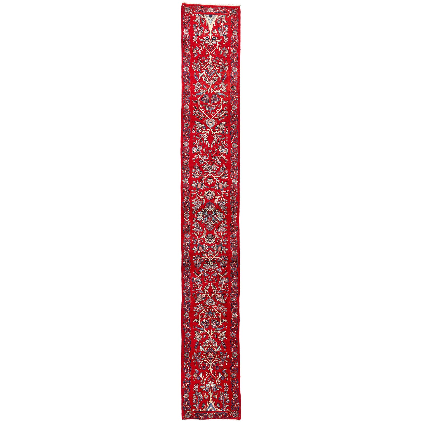 3 x 20 - Red Antique Sarouk Rug - 61499