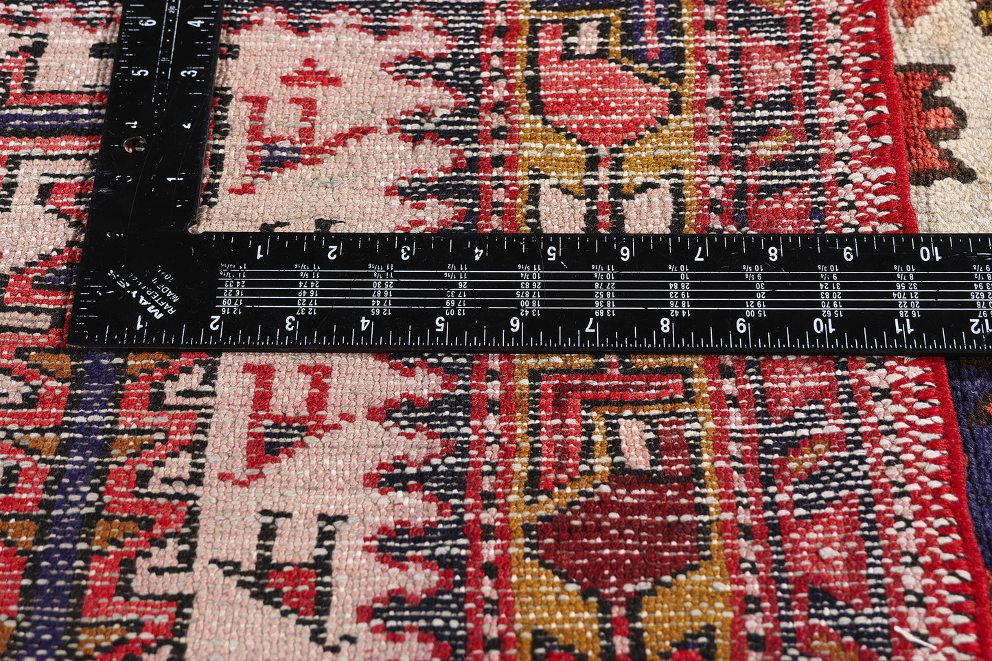 4 x 11 - Ivory Vintage Heriz Rug - 61500