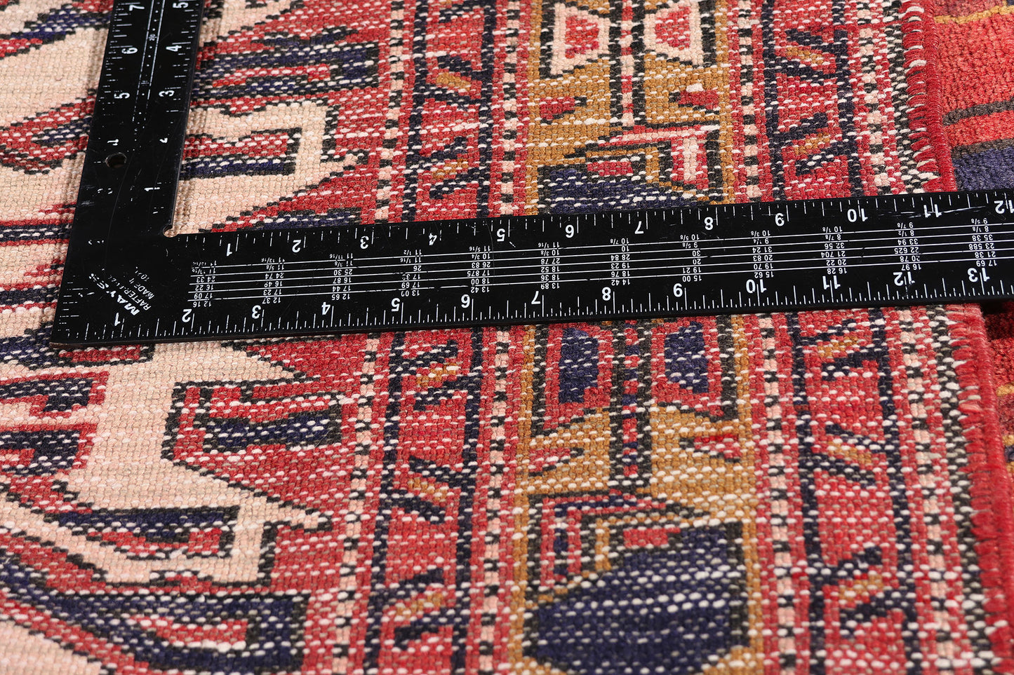 4 x 10 - Red Vintage Heriz Rug - 61502