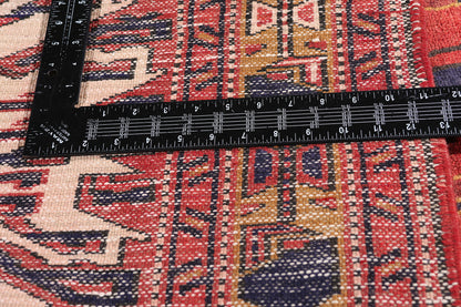 4 x 10 - Red Vintage Heriz Rug - 61502