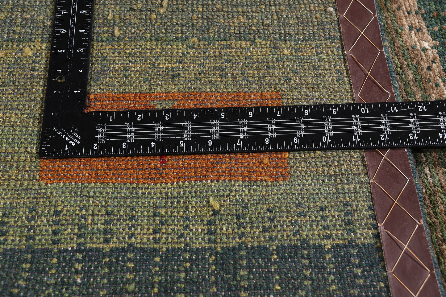 8 x 9 - Green Vintage Gabbeh Rug - 61505