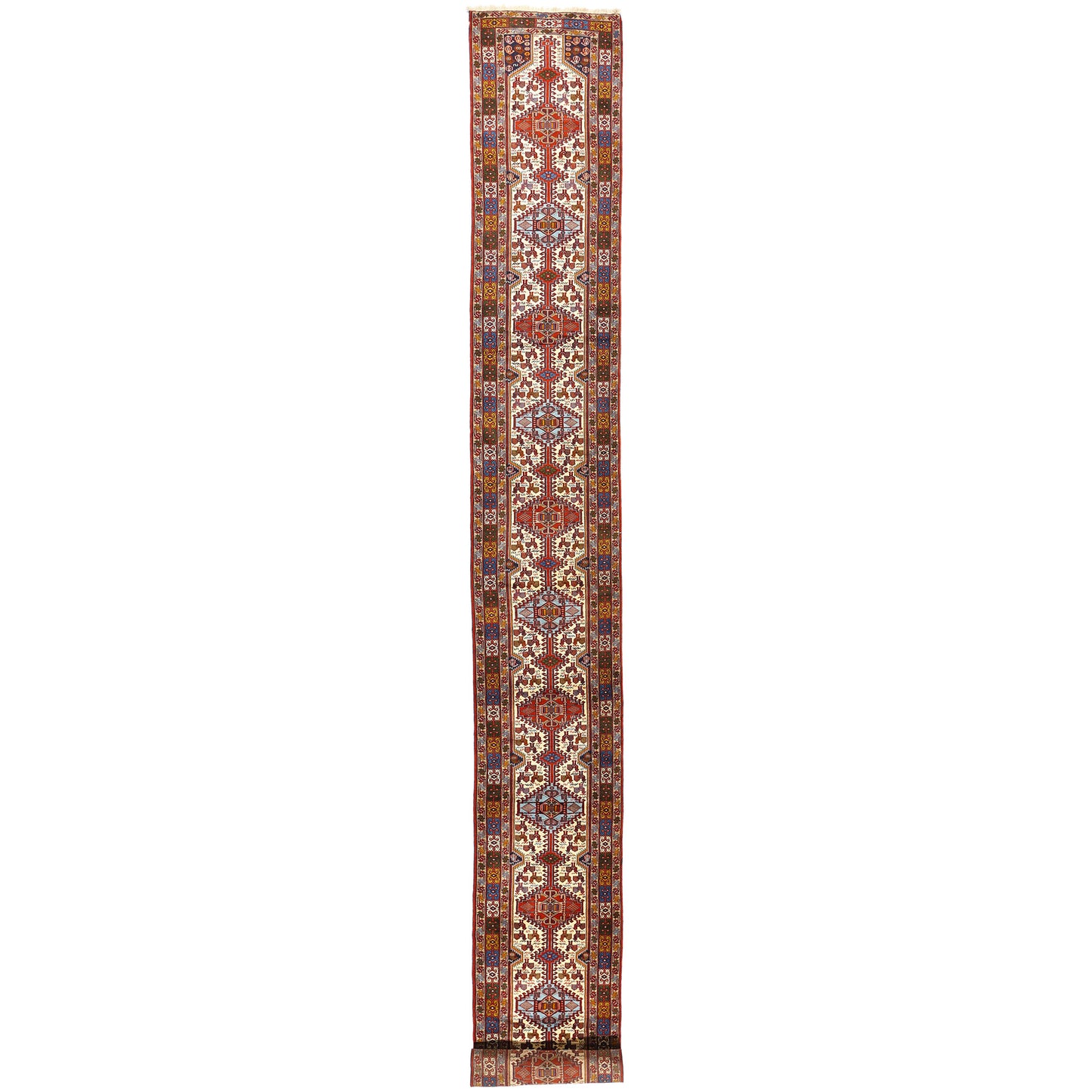 3 x 28 - Ivory Vintage Shiraz Rug - 61506