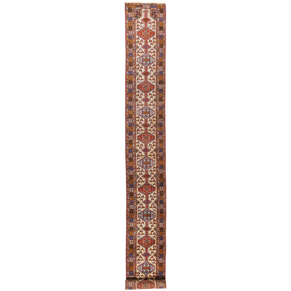 3 x 28 - Ivory Vintage Shiraz Rug - 61506