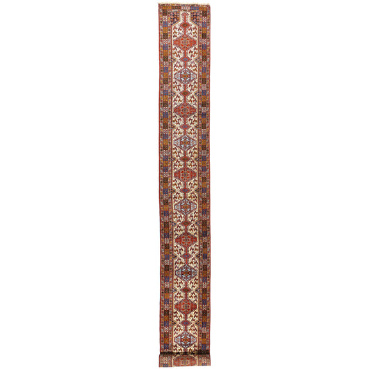 3 x 28 - Ivory Vintage Shiraz Rug - 61506