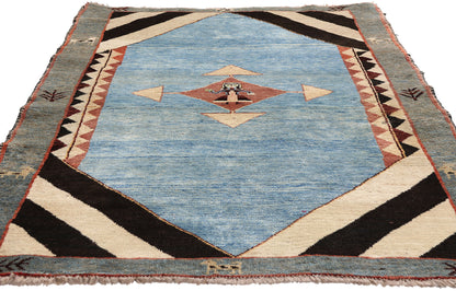 4 x 6 - Light Blue Vintage Gabbeh Rug - 61511