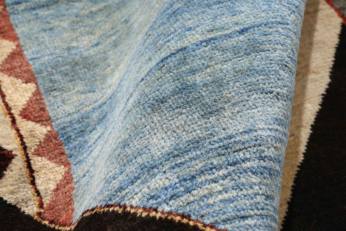 4 x 6 - Light Blue Vintage Gabbeh Rug - 61511