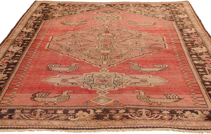 4 x 6 - Orange Antique Karabakh Rug - 61513