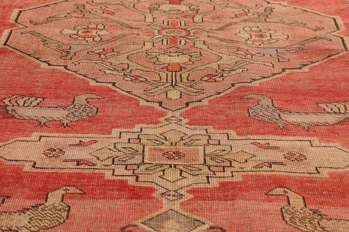 4 x 6 - Orange Antique Karabakh Rug - 61513