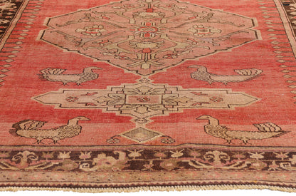 4 x 6 - Orange Antique Karabakh Rug - 61513