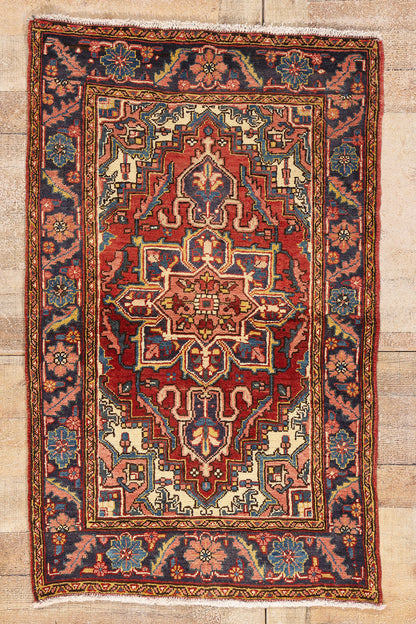 3 x 4 - Rust Vintage Heriz Rug - 61514