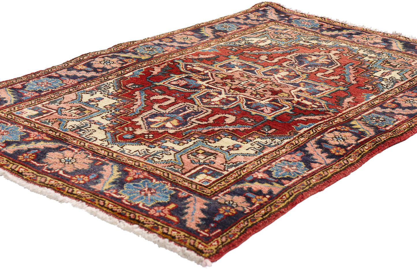 3 x 4 - Rust Vintage Heriz Rug - 61514