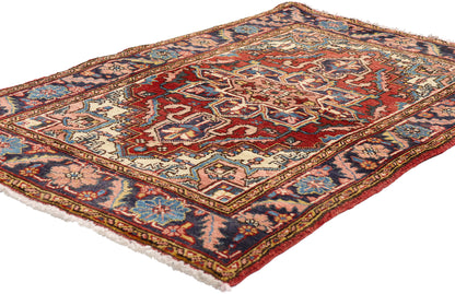 3 x 4 - Rust Vintage Heriz Rug - 61514