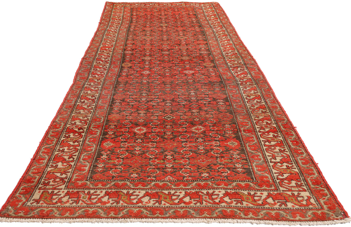 3 x 11 - Brown Antique Malayer Rug - 61516