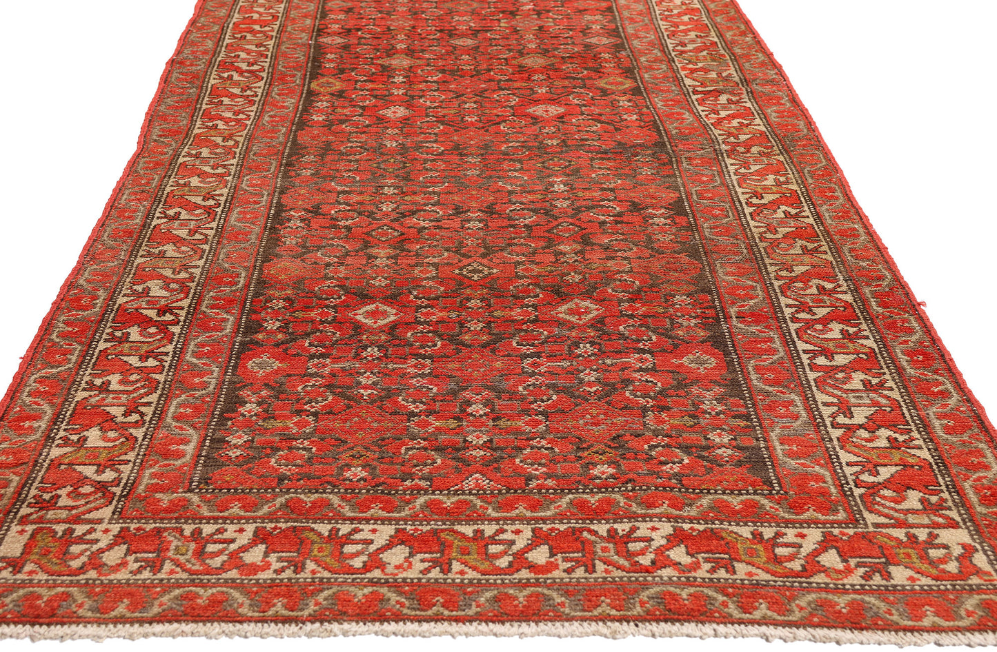 3 x 11 - Brown Antique Malayer Rug - 61516