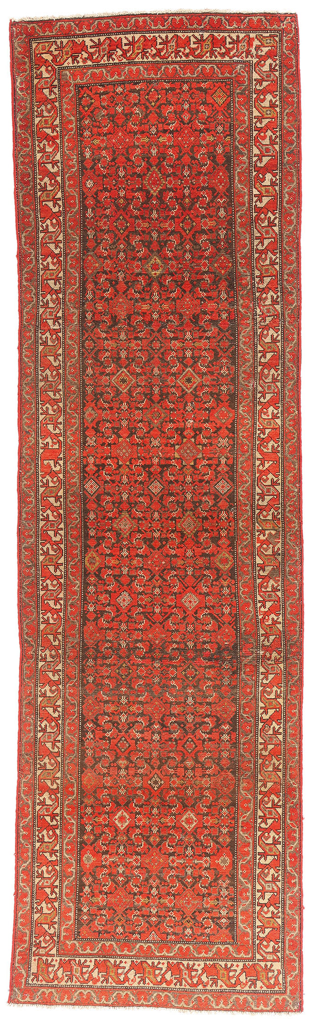 3 x 11 - Brown Antique Malayer Rug - 61516