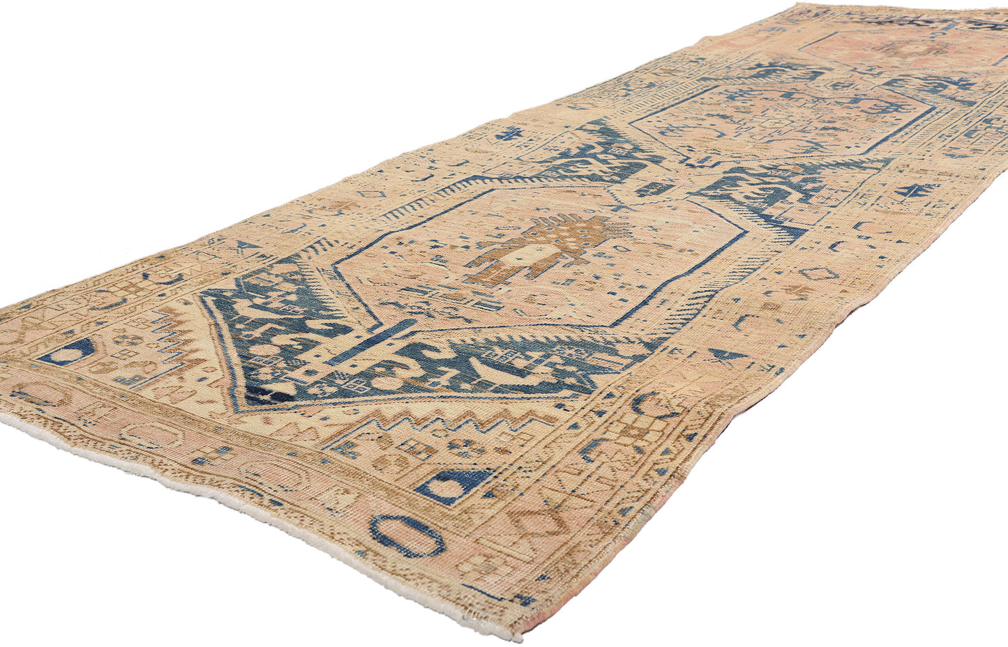 3 x 10 - Multicolor Vintage Heriz Rug - 61522