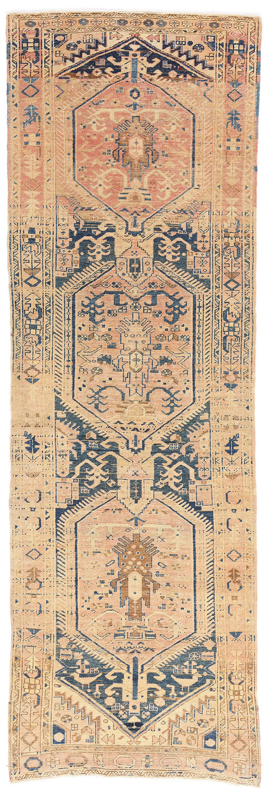 3 x 10 - Multicolor Vintage Heriz Rug - 61522