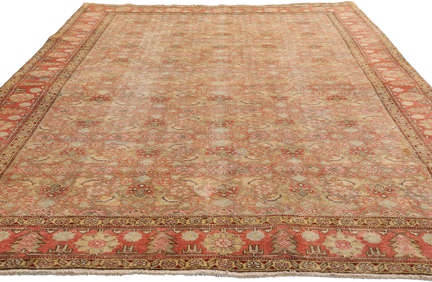 5 x 9 - Gray Antique Tabriz Rug - 61524