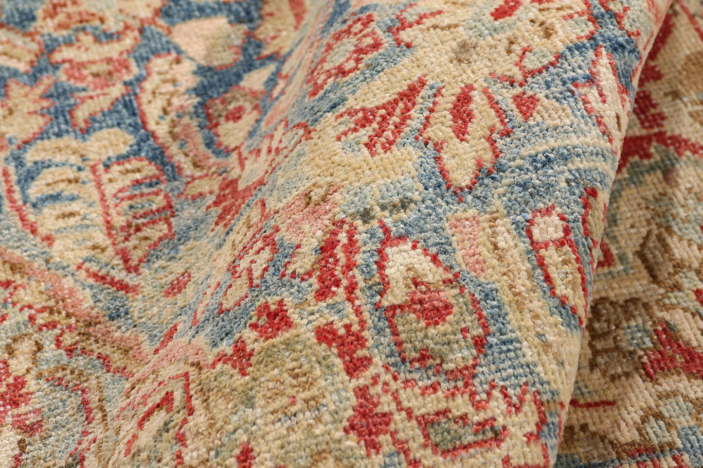 4 x 9 Blue Antique Persian Mahal Rug 61526