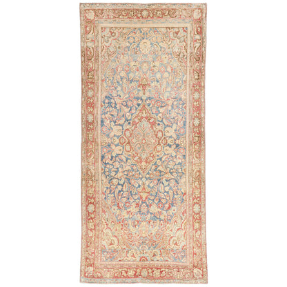 4 x 9 Blue Antique Persian Mahal Rug 61526