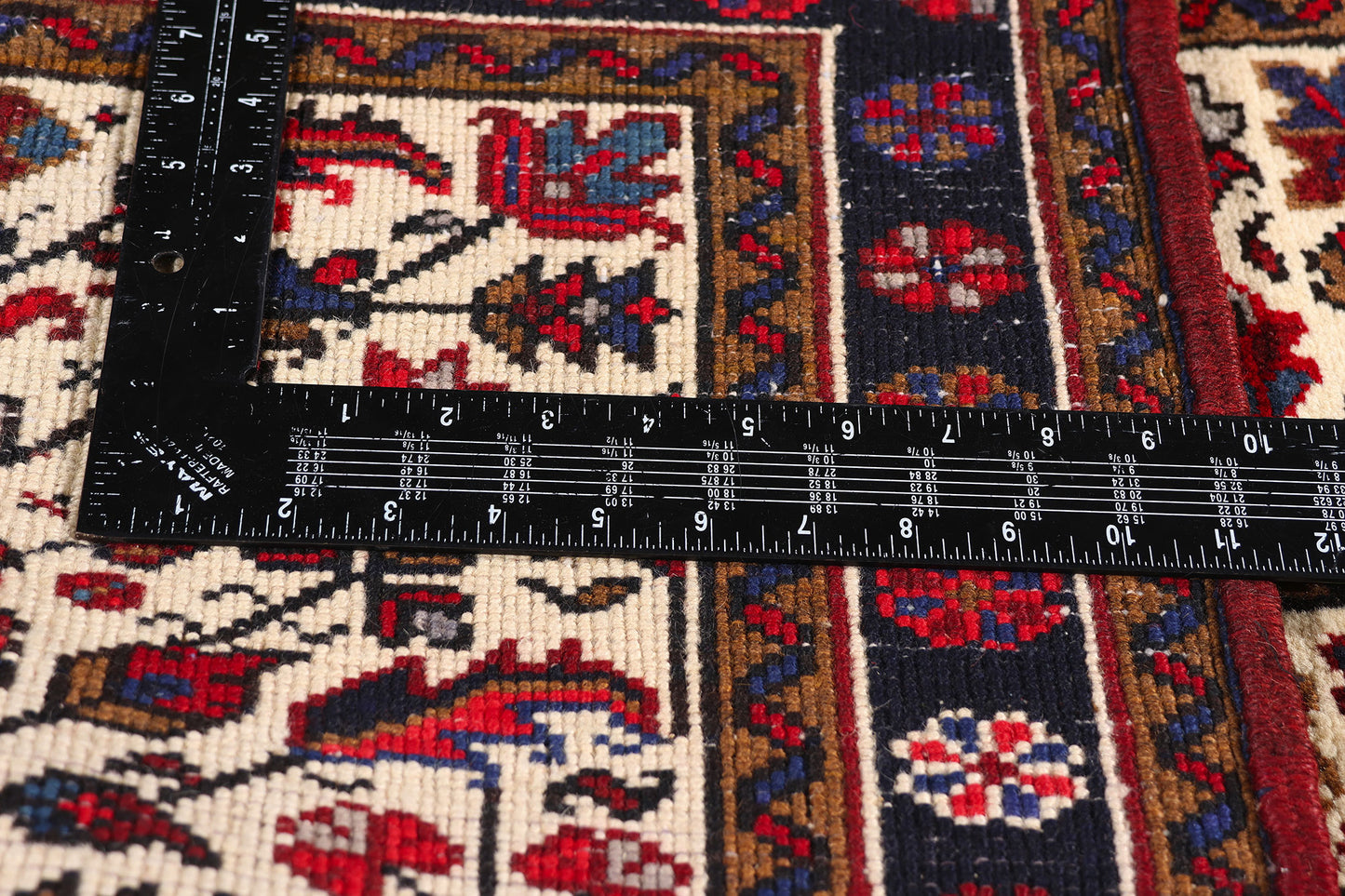 3 x 13 - Ivory Vintage Heriz Rug - 61532