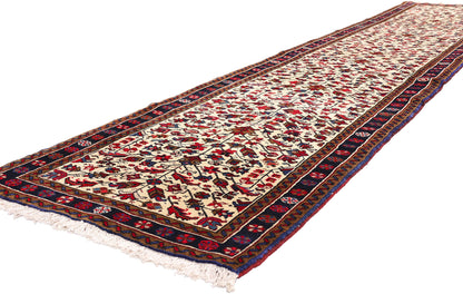 3 x 13 - Ivory Vintage Heriz Rug - 61532