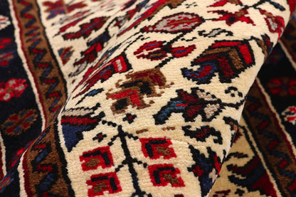 3 x 13 - Ivory Vintage Heriz Rug - 61532