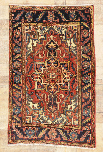 3 x 4 - Rust Vintage Heriz Rug - 61533