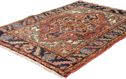 3 x 4 - Rust Vintage Heriz Rug - 61533