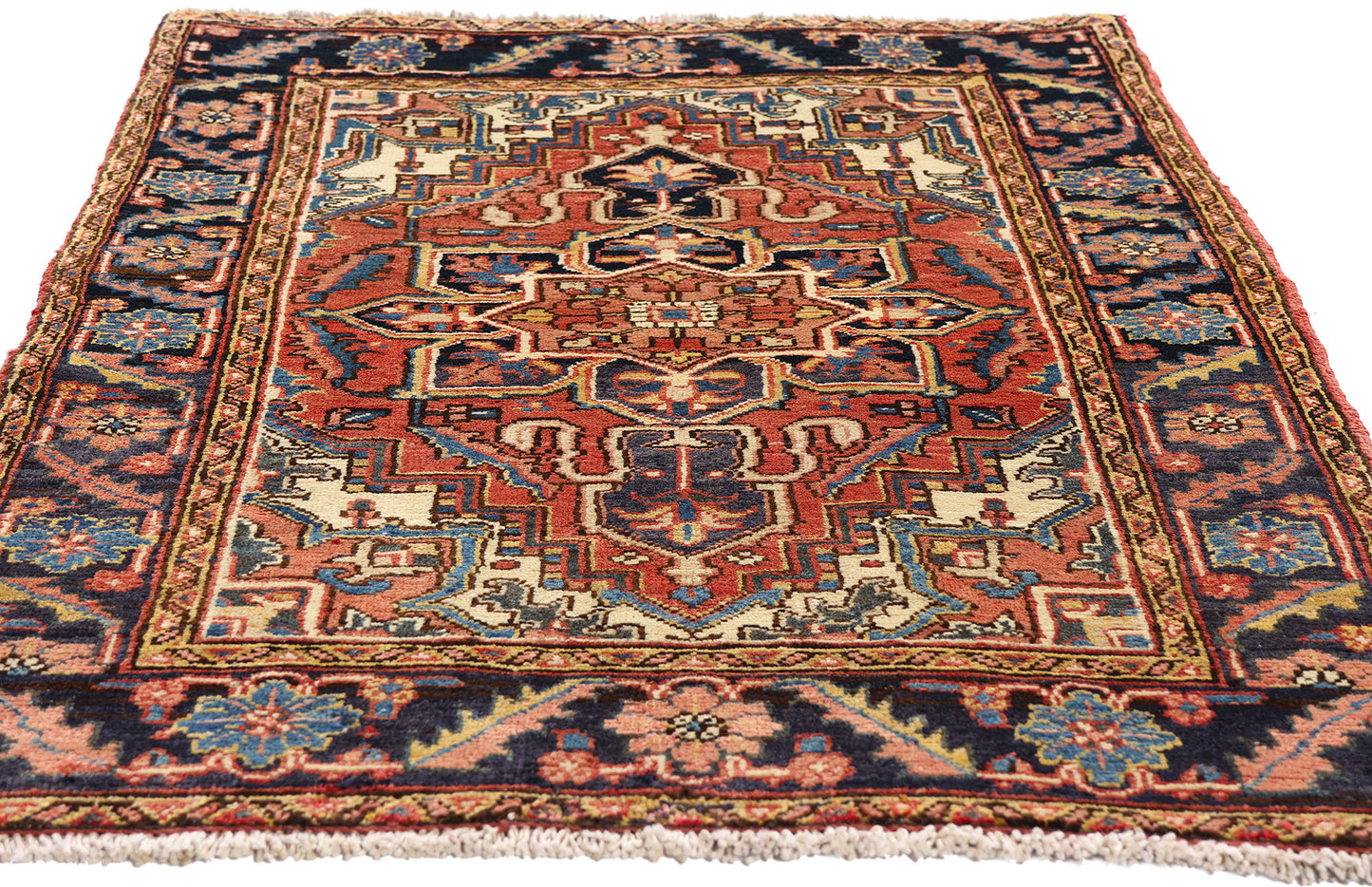 3 x 4 - Rust Vintage Heriz Rug - 61533