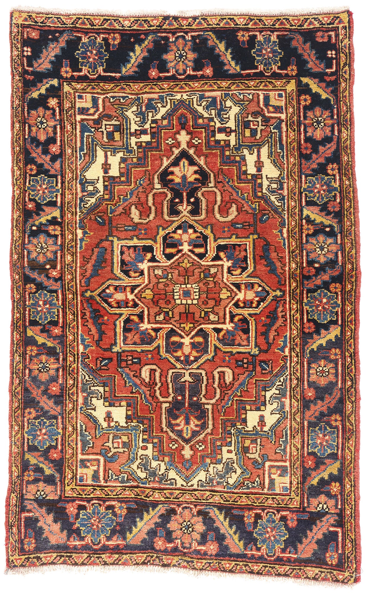 3 x 4 - Rust Vintage Heriz Rug - 61533