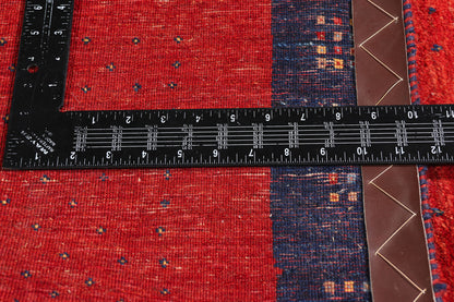 3 x 4 - Red Vintage Gabbeh Rug - 61536