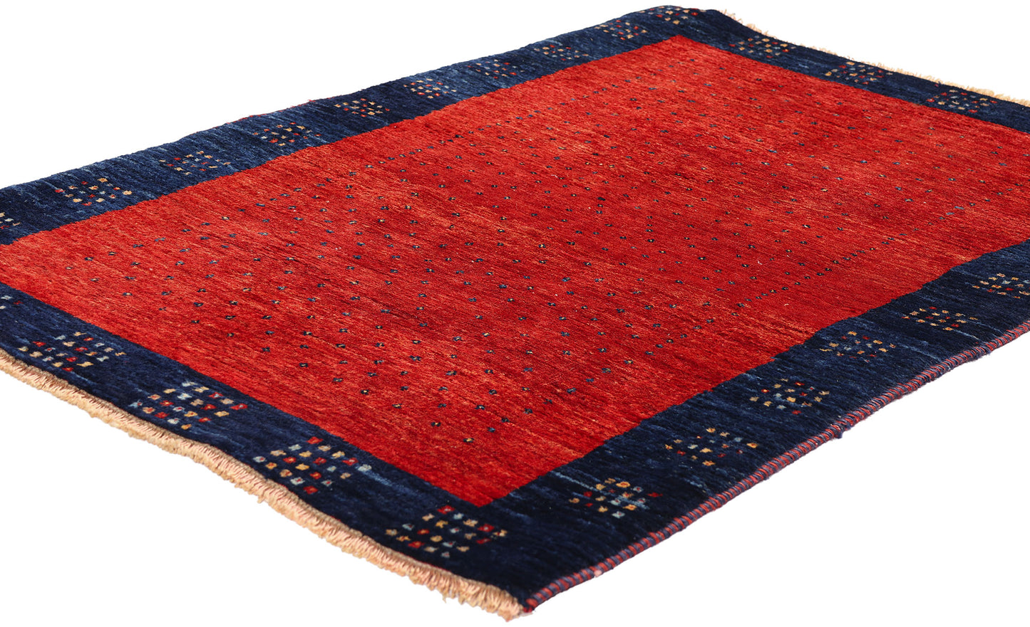 3 x 4 - Red Vintage Gabbeh Rug - 61536