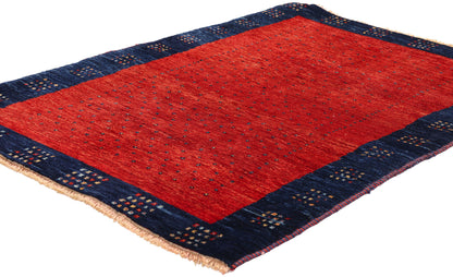 3 x 4 - Red Vintage Gabbeh Rug - 61536