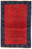 3 x 4 - Red Vintage Gabbeh Rug - 61536