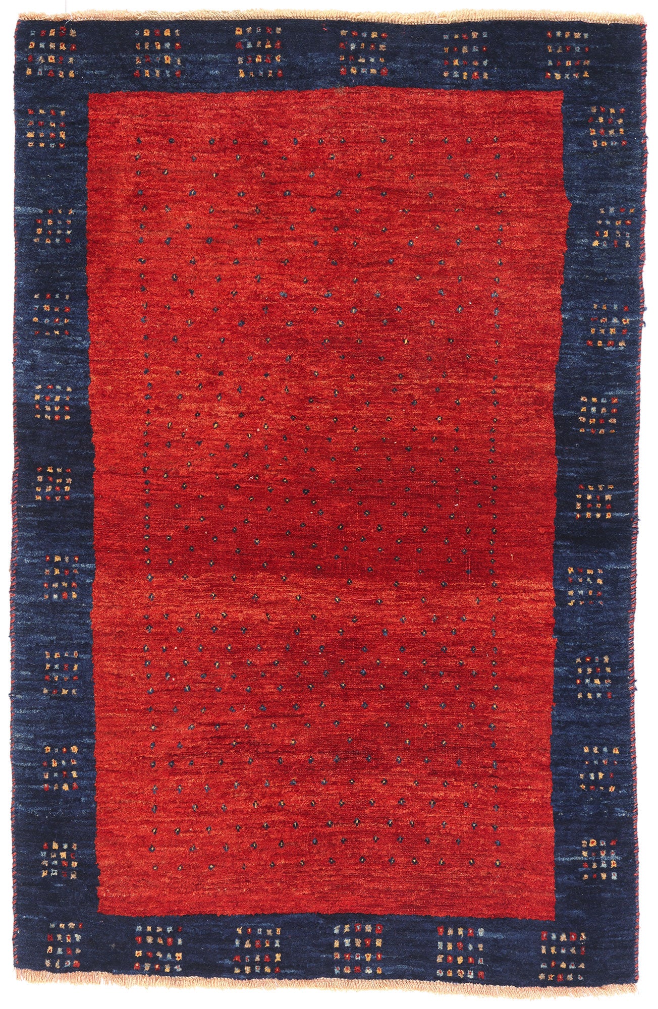 3 x 4 - Red Vintage Gabbeh Rug - 61536