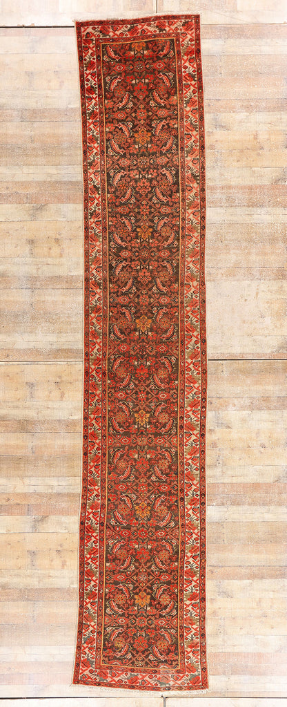 3 x 16 - Brown Antique Malayer Rug - 61537