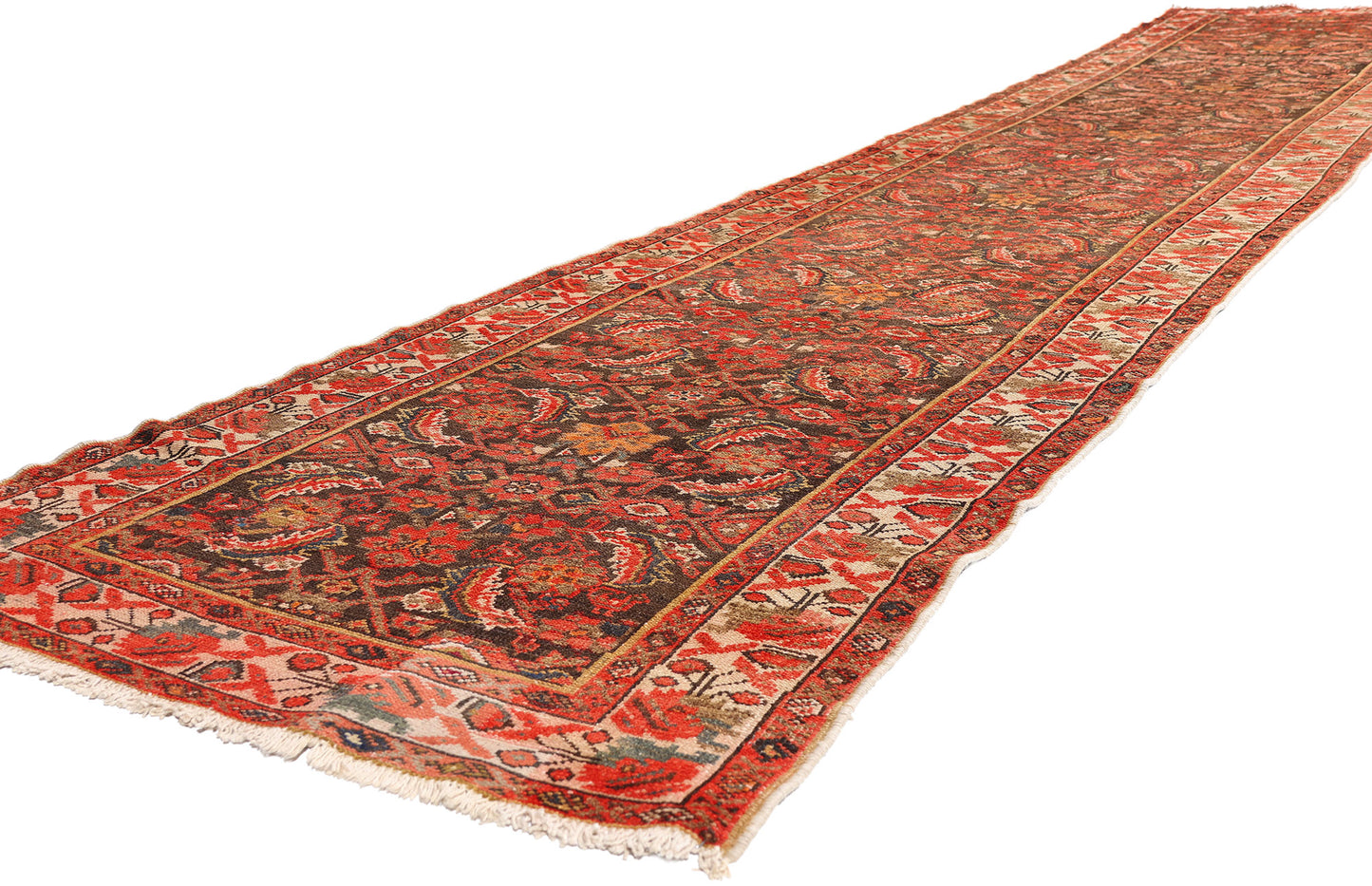 3 x 16 - Brown Antique Malayer Rug - 61537