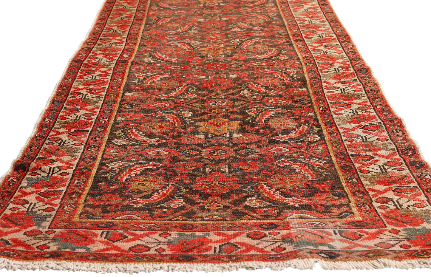 3 x 16 - Brown Antique Malayer Rug - 61537