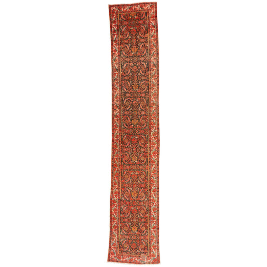 3 x 16 - Brown Antique Malayer Rug - 61537