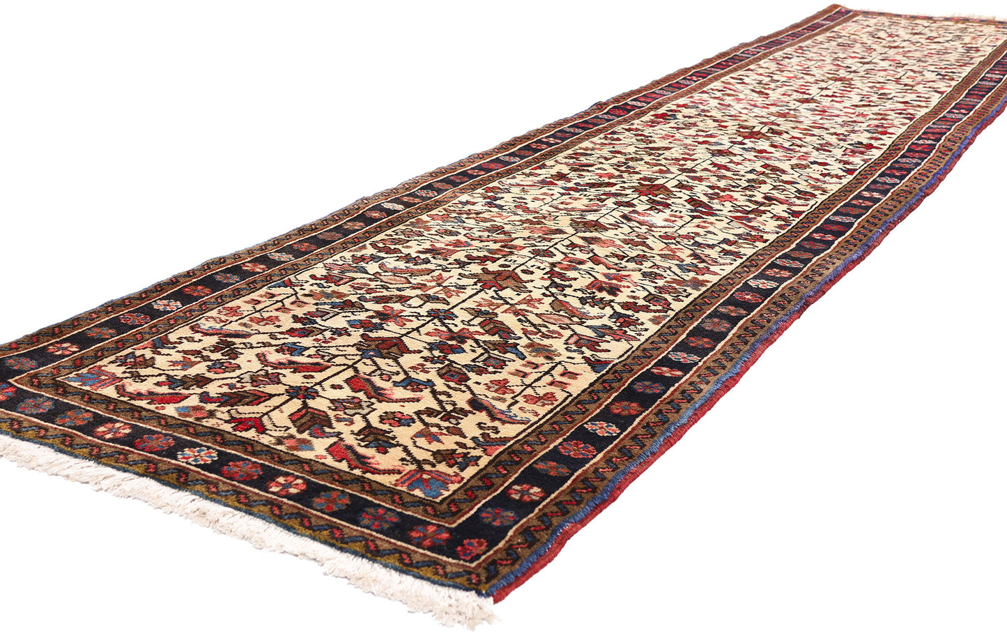 3 x 13 - Ivory Vintage Heriz Rug - 61540