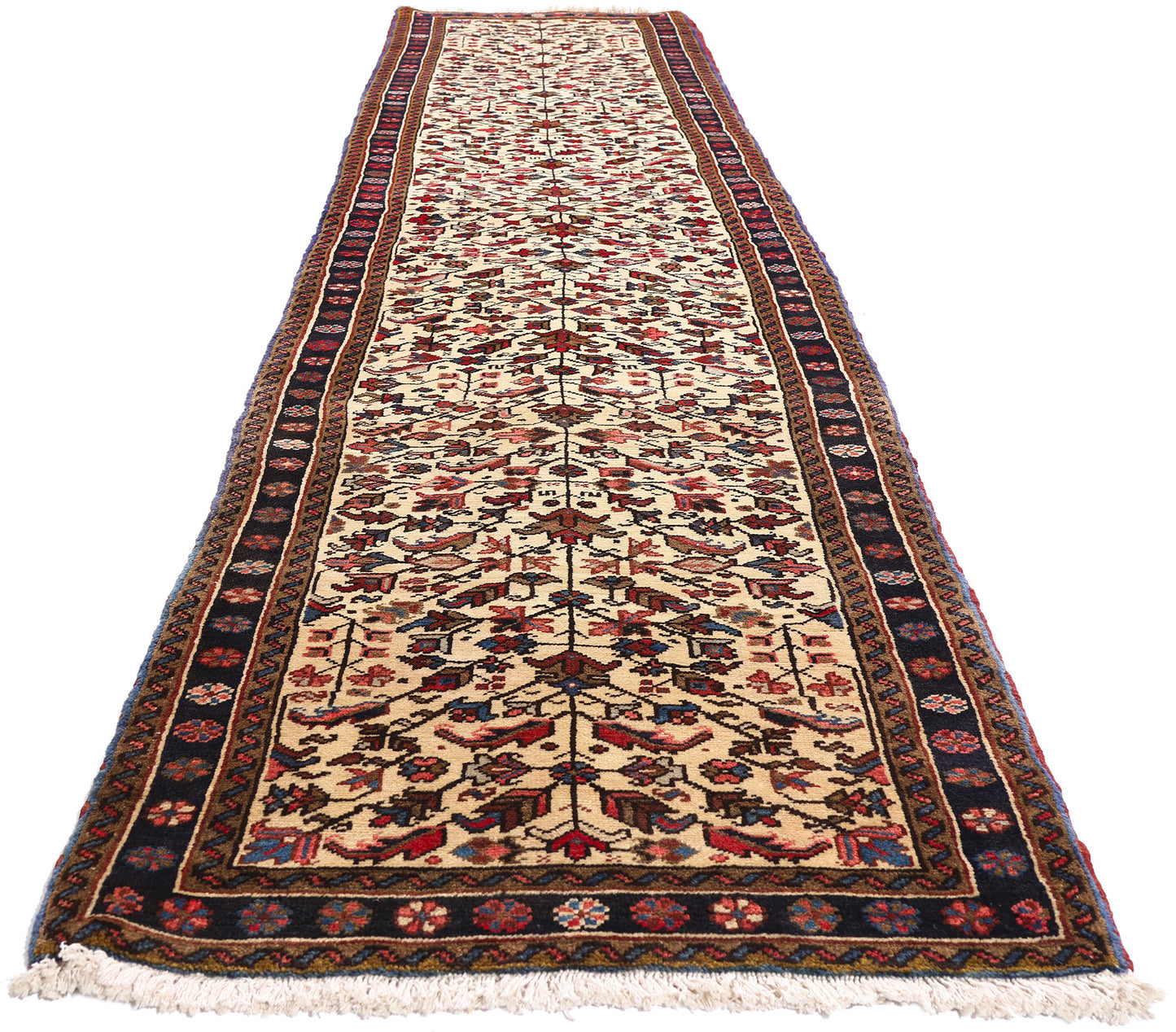3 x 13 - Ivory Vintage Heriz Rug - 61540
