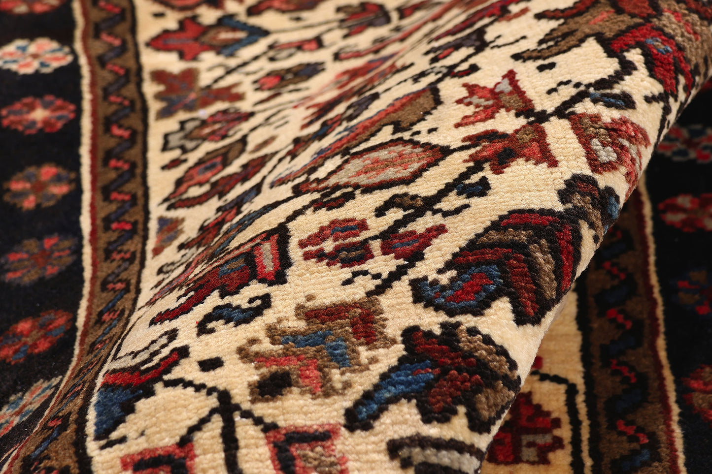 3 x 13 - Ivory Vintage Heriz Rug - 61540