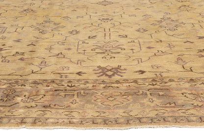 11 x 15 - Brown Antique Turkish Oushak Rug - 71497