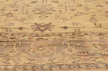 11 x 15 - Brown Antique Turkish Oushak Rug - 71497