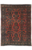 8 x 11 - Rust Antique Persian Kashan Rug - 71540