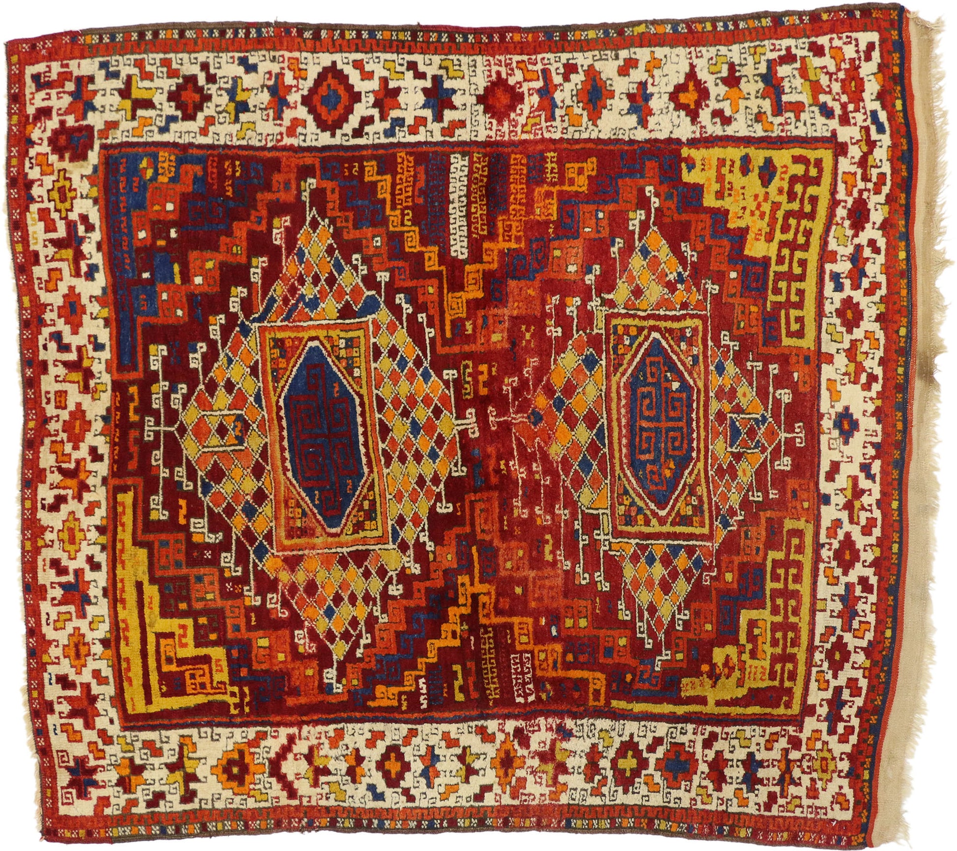 5 x 6 Antique Turkish Oushak Rug 71543
