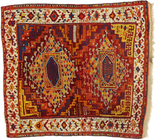 5 x 6 Antique Turkish Oushak Rug 71543